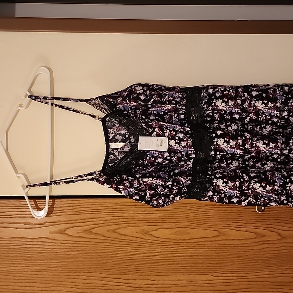 Beautifully multicolored soft new sleep dress by Cacique with adjustable straps